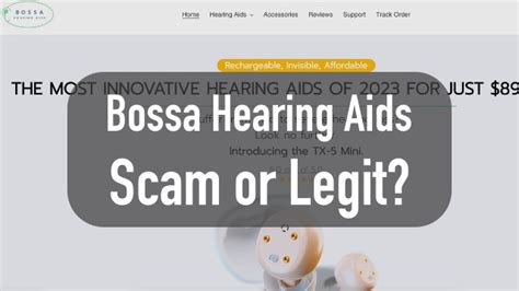 Bossa hearing aids scam - by Kim Davies August 26, 2022 News Article: Adults all over the nation are dramatically improving their life thanks to this tiny, almost invisible hearing aid that's discreet, modern …Web
